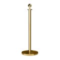 Montour Line Stanchion Post and Rope Pol.Brass Post Ball Top C-PB-BA